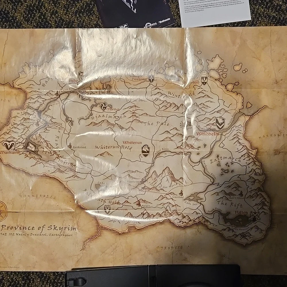 Elder Scrolls V: Skyrim: Legendary Edition Pc Game Map Included